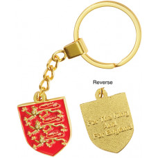Three Lions Shield Double-Sided Key-Ring