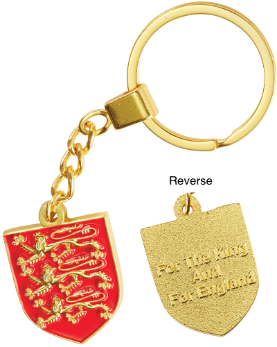 Three Lions Shield Double-Sided Key-Ring Three Lions Shield Double-Sided Key-Ring
