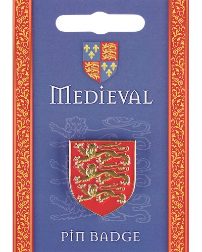 Medieval 3 Lions Pin Badge