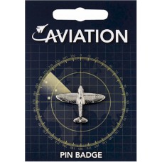 Spitfire Pin Badge - Pewter