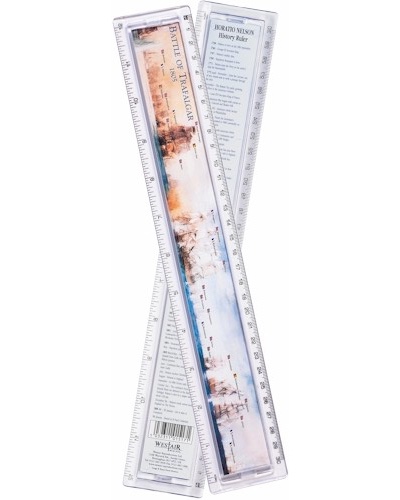Battle of Trafalgar History Ruler - 30cm