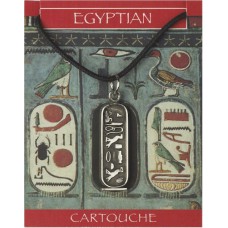 Cleopatra Cartouche Pendant - Pewter