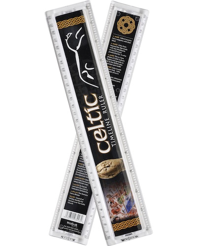 Celtic History Ruler - 30cm