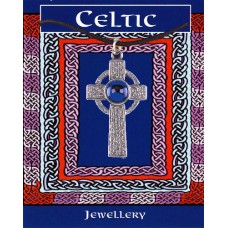 Interlaced Cross Gem Pendant - Pewter