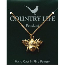 Country Life Bee Pendant - Gold Plated