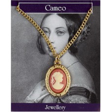 Small Cameo Pendant - Gold Plated