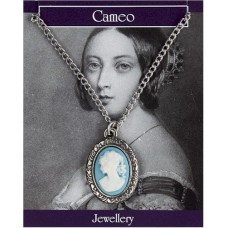 Small Cameo Pendant - Pewter