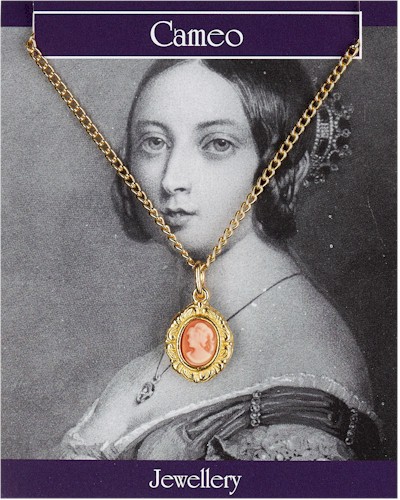 Miniature Cameo Pendant - Gold Plated