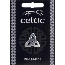 Celtic Triquetra Knot Pin Badge - Pewter