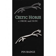 Celtic White Horse Enamel Pin Badge