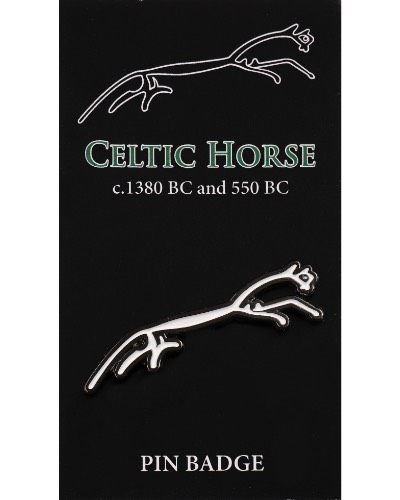 Celtic White Horse Enamel Pin Badge