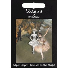 Degas Dancer Pin Badge - Pewter