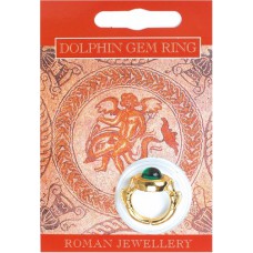 Dolphin Gem Ring - Gold Plated