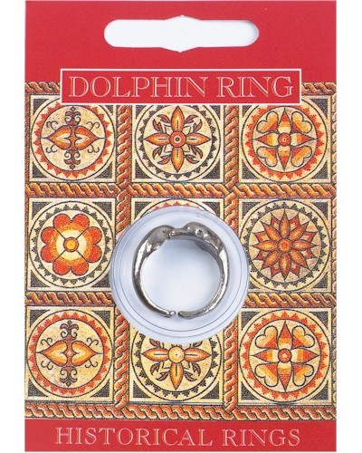 Roman Dolphin Ring - Pewter