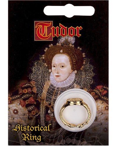 Elizabeth I Signet Ring - Gold Plated