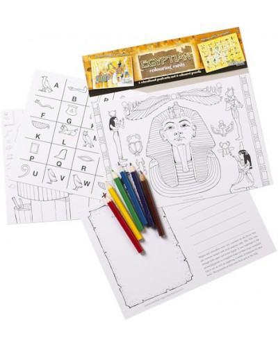 Egyptian Educational Colouring Postcards