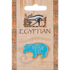 Egyptian Hippo Enamel Pin Badge