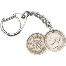 Sixpence Key-Ring - George VI