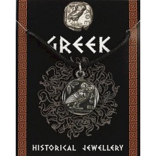 Greek Coin Pendant - Pewter