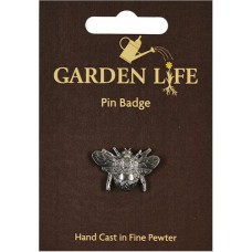 Bee Pin Badge - Pewter