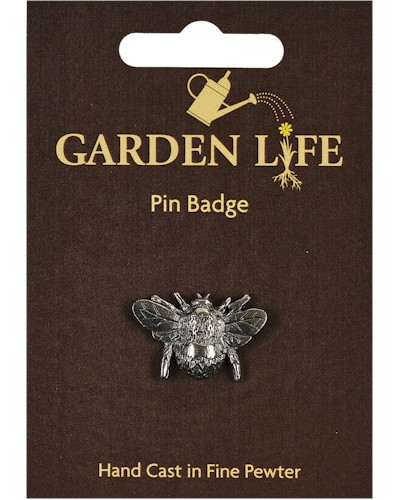 Bee Pin Badge - Pewter