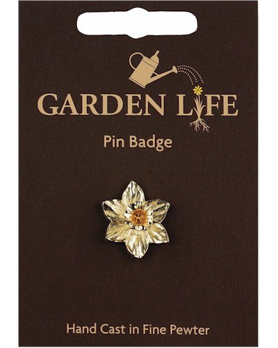 Daffodil Pin Badge - Gold Plated
