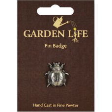 Ladybird Pin Badge - Pewter