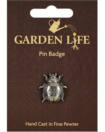 Ladybird Pin Badge - Pewter