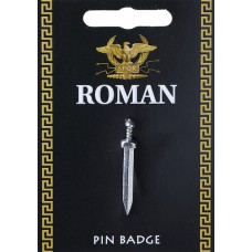 Gladius Sword Pin Badge - Pewter