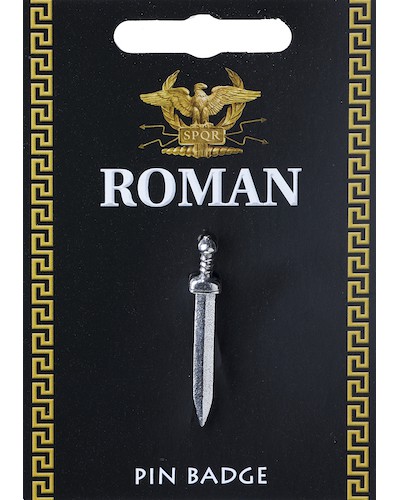 Gladius Sword Pin Badge - Pewter