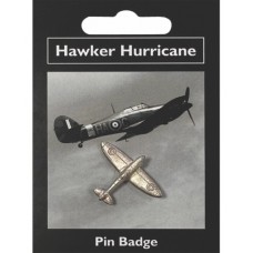 Hurricane Pin Badge - Pewter