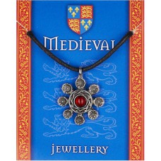 Heraldic Gem Pendant - Pewter