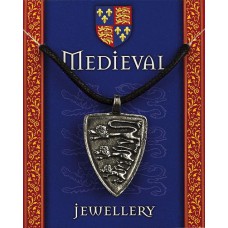 Heraldic Lions Pendant - Pewter