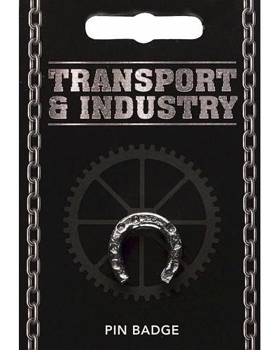 Horseshoe Pin Badge - Pewter