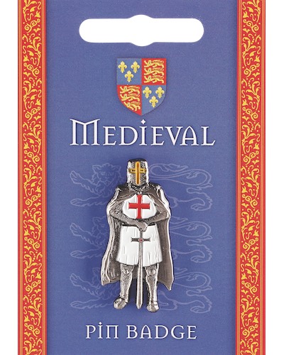 Medieval Knight Pin Badge