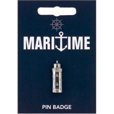 Lighthouse Pin Badge - Pewter