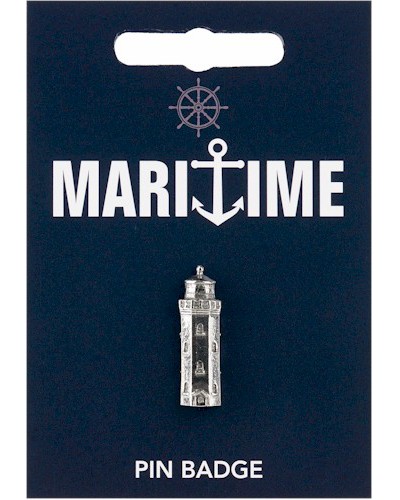 Lighthouse Pin Badge - Pewter