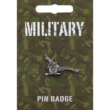 25-PDR Gun Pin Badge - Pewter