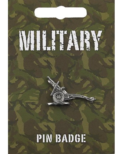 25-PDR Gun Pin Badge - Pewter