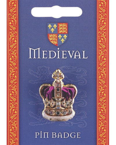 Medieval Crown Pin Badge