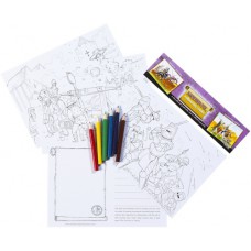 Medieval Educational Colouring Postcards