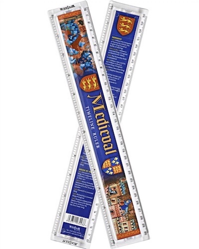 Medieval History Ruler - 30cm