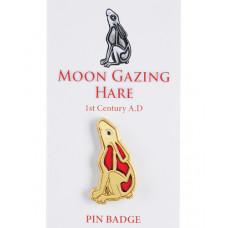 Moon Gazing Hare Enamel Pin Badge