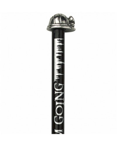Miner's Helmet Pencil Topper - Pewter