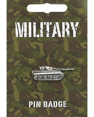 Panzer Tank Pin Badge - Pewter