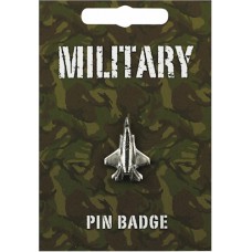 Stealth Fighter Pin Badge - Pewter