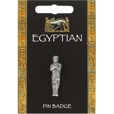 Egyptian Mummy Pin Badge - Pewter