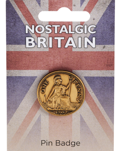 Old Penny 3D Pin Badge Old Penny 3D Pin Badge