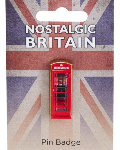 Telephone Box 3D Pin Badge