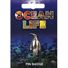 Penguin Pin Badge - Pewter